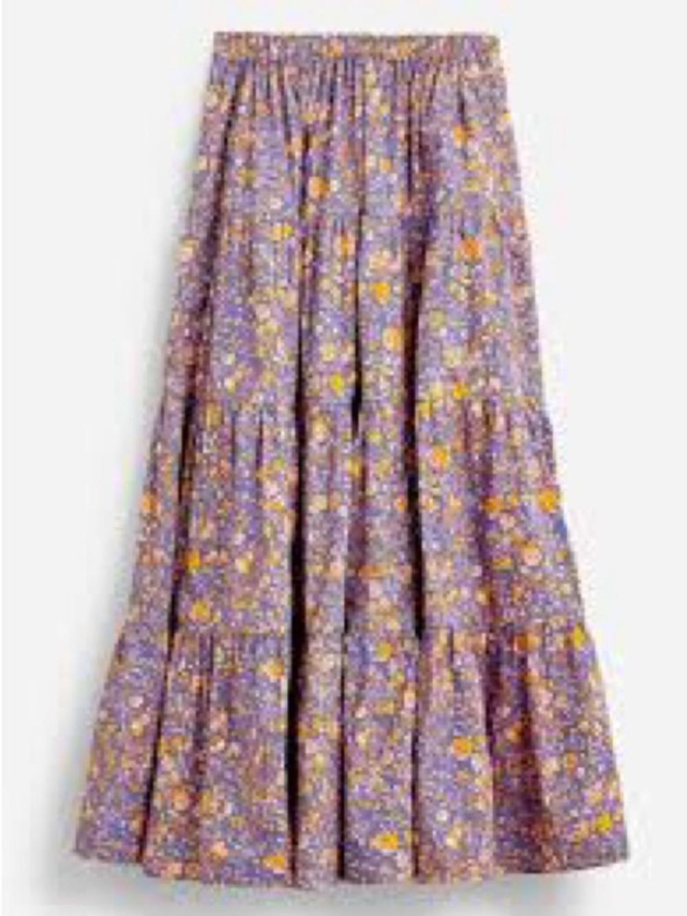 J. Crew tiered Maxi skirt. Size small. Great condition. 100% cotton